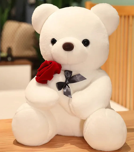 Cuddle Rose Teddy Pillow